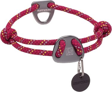 Нашийник для собак RUFFWEAR Knot-a-Collar, відбивний, регульований, з мотузки, 36-51 см, рожевий (Hibiscus Pink)