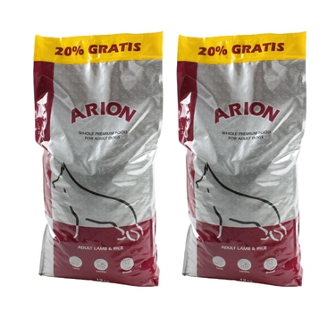 Сухий корм для собак Arion Premium Adult Ягня з рисом 10 кг + 2 кг