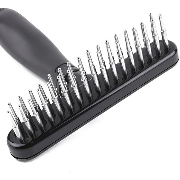 Щітка для собак, інструмент для догляду за шерстю, виведення ворсу, для здорової та доглянутої шерсті, щітка для вичісування собак (проста, з 1 рядами зубчиків)