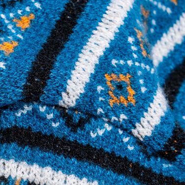 CuteBone Синій пуловер для собак зі сніжинками, одяг для цуценят, теплий светр, зимова куртка для маленьких собак, з отвором для повідка DS72XL-DE XL Сніжинка