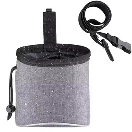 Сумка для тренувань з ласощами для собак, цуценят, сірого кольору. Містка сумка для прогулянок та збору екскрементів.