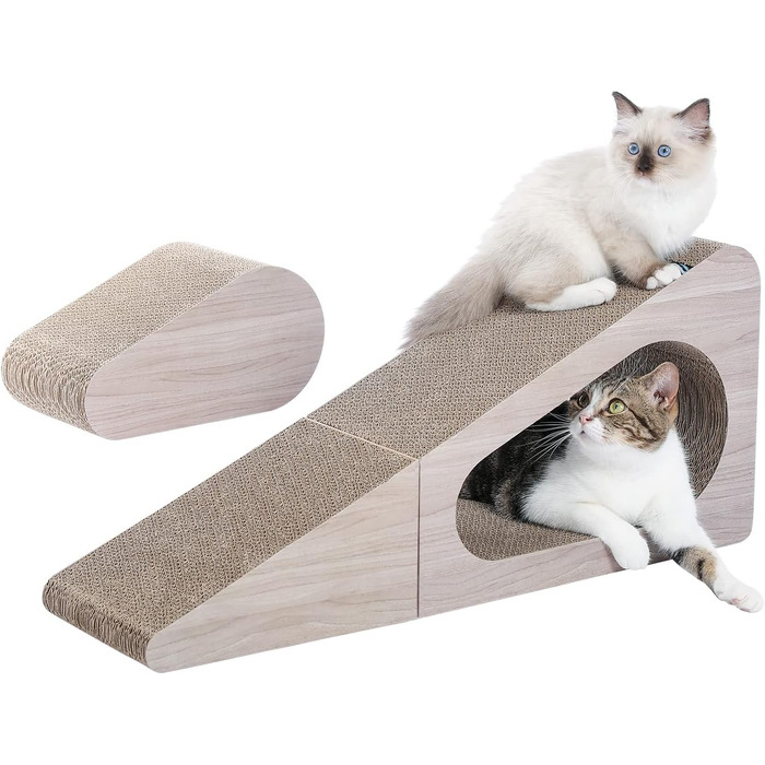 PAWZ Road Когтеточка для великих котів 31×19×71 см, картонна, ігровий комплекс для заточування кігтів та сну
