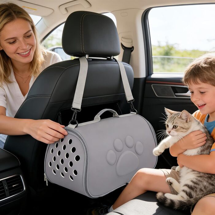 М'яка переноска для тварин з плечовим ременем - для подорожей, прогулянок, авіаперельотів, кемпінгу, відвідування ветеринара та міста