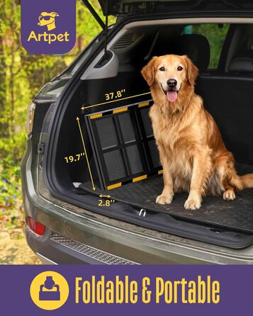 Рампа для собак Extra Lange 190 см – стабільна авторампа для великих собак, для SUV, комбі та автодому, до 90 кг