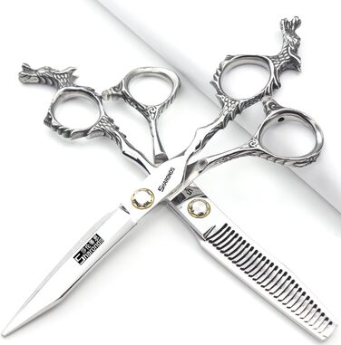 Професійні ножиці для перукарів Silber 440C, висока твердість, 6 дюймів (2 шт.)