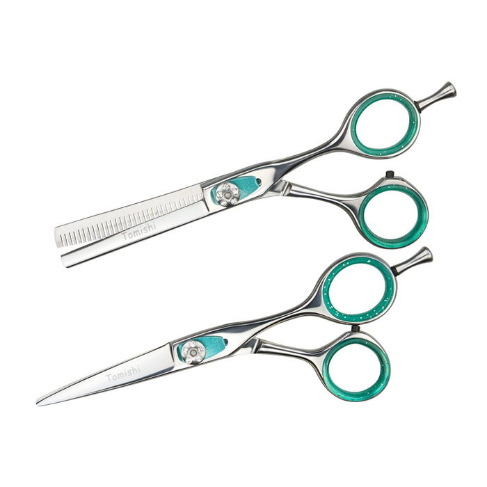 Набір професійних ножиць для волосся Tomishi (25 шт.) - японська сталь
