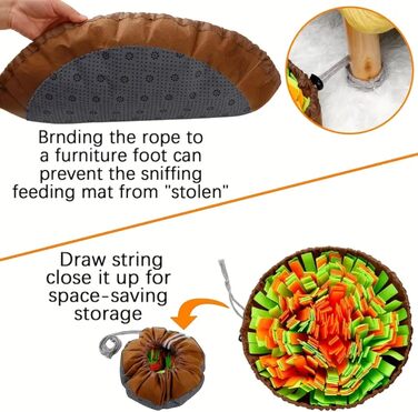 Килимок для собак Roy, килимок-нюхалка, іграшка-головоломка для собак, килимок для повільного годування, тренувальний килимок для цуценят