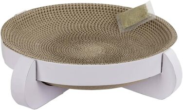 Кігтеточка Kerbl Platinum для котів, з котячою м'ятою, 35x35x10 см, з переробленої гофрокартону