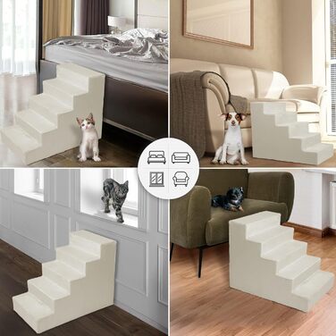 Сходинка для собак Mg Design - Marineblau (темно-синій), стабільна, для собак та котів, 40x45x5 см, 71x40.5x56 см