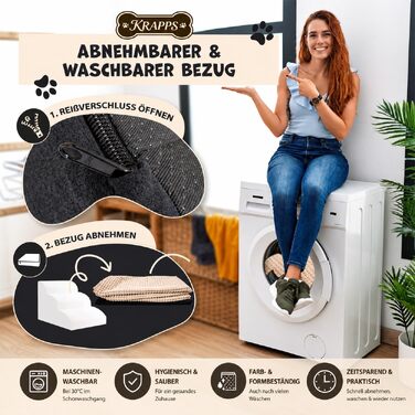 Сходи для маленьких собак та котів для дивана та ліжка, протиковзкі та водовідштовхуючі, зі знімним чохлом, у комплекті з рукавичкою-збирачем шерсті та мийкою для лап