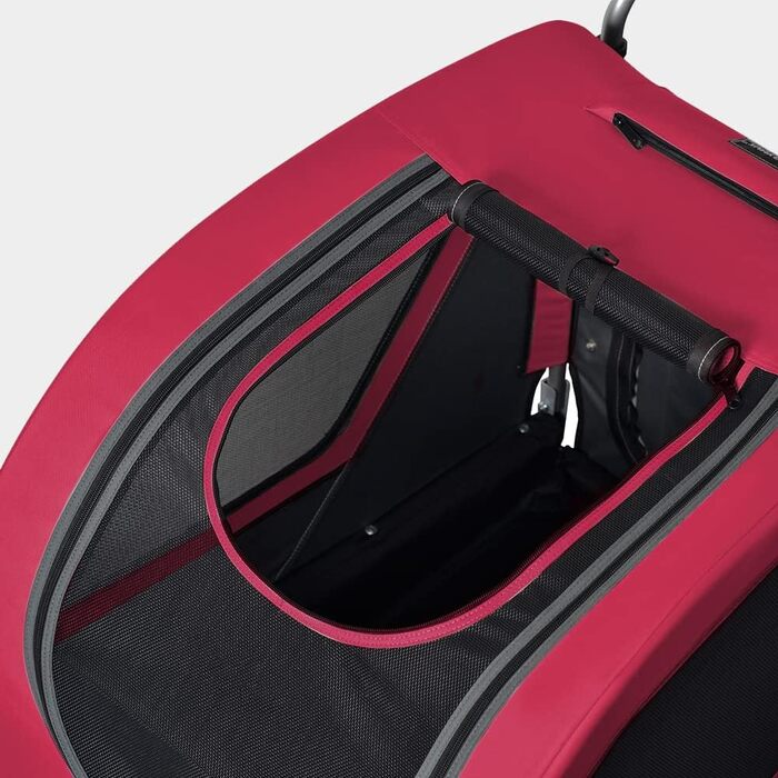 Фарханденер Doggyhut Tiggo 80405: Причіп для собак до 35 кг, 2 в 1 (причіп та візок), червоний