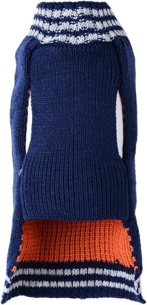 Пуловер для собак на Новий Рік, костюм для домашніх тварин, теплий зимовий пуловер, в'язана одяг для собак, котів та цуценят, XL, Marinefuchs (Морський лис)