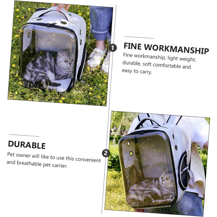 Транспортувальна сумка для собак та котів BESPORTBLE - дихаюча та легка, для маленьких тварин, для прогулянок на вулиці