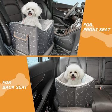 Підвищення для собак в авто, крісло для собак до 11,3 кг, з ременями безпеки, для передніх та задніх сидінь