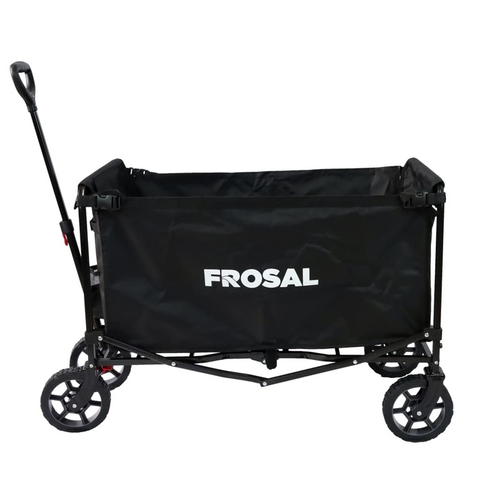 Фросал Візок для собак Бруно, чорний, складний | Транспортний візок для тварин