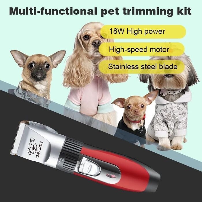 Машинка для стрижки тварин DALING - бездротова, акумуляторна, для собак та котів