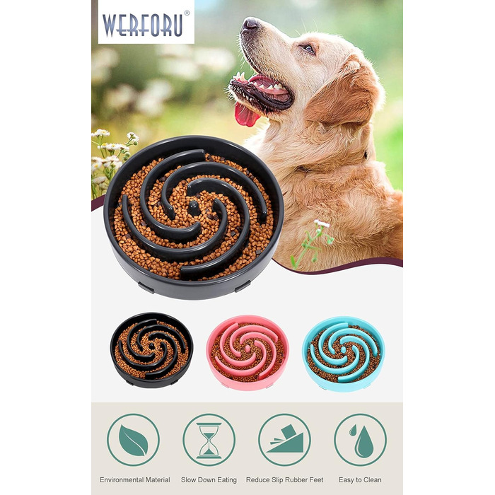 Навчальний миска для собак, повільне годування, анти-заковтування, інтерактивна, безпечна, міцна, екологічна, темно-сіра