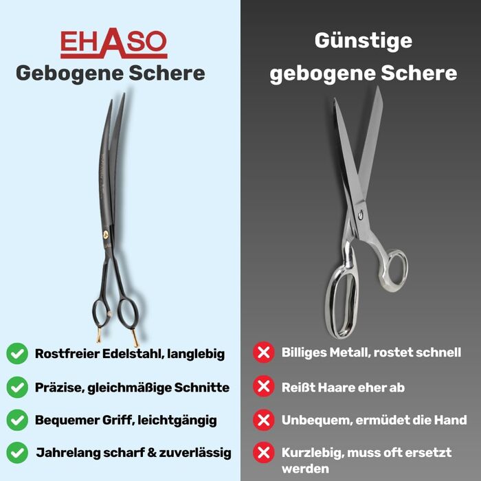 Ножиці кухонні EHASO Revolution Black Schere Titanium 25 см, вигнуті, японські