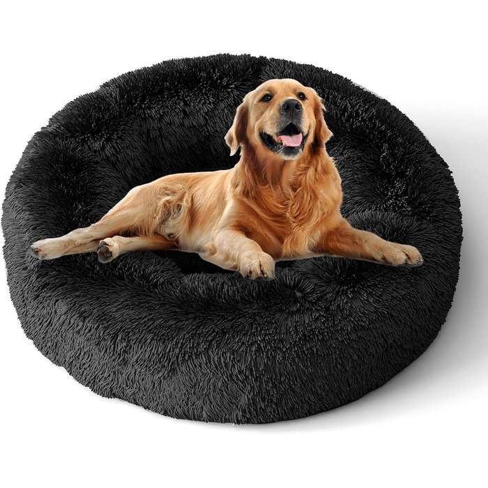 XKISS Лежанка для собак, м'яка, знімний та пральний чохол, оригінальна модель [M, 80см, Темно-сірий]. Лежанка для собак великих, середніх та маленьких порід, зручна та гігієнічна. Розміри: 80 x 80 x 20 см, Темно-сірий колір.