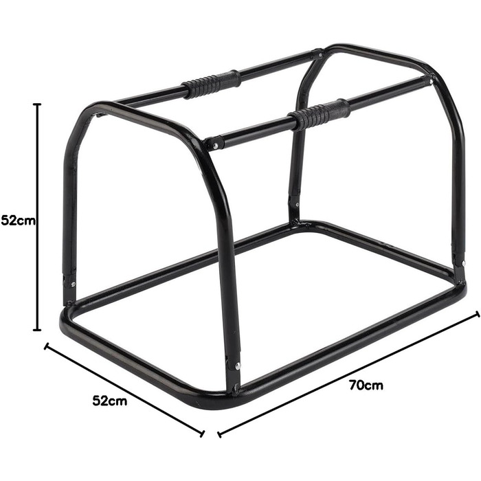 Переносна переносна клітка для собак Ferplast, чорна, розмір S (49x34x34 см) / L (70x52x52 см), металевий каркас, з ручками та кишеньками, водовідштовхувальна