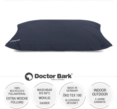 Лежанка для собак великих порід Doctor Bark GreenLabel, велика, зелена, м'яка, зручна, легко миється