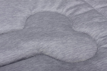 Ортопедичне ліжко для собак Welsti, сіре, 100 x 70 см