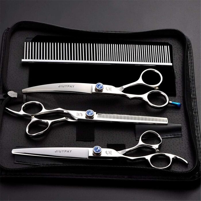 Набір професійних ножиць для грумінгу тварин з нержавіючої сталі (7,0 дюймів) - 3 шт.