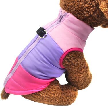 Зимовий теплий водонепроникний одяг для собак Idepet: куртка, пуловер, костюм для снігу. Розміри XS, S, M, L, M Rose