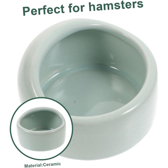 Набір мисок для хом'яків та дрібних тварин Ipetboom (2 шт.) - білий, миска для води та корму, аксесуари для домашніх тварин