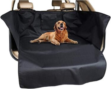 Захист для багажника автомобіля для собак, універсальний, водовідштовхувальний, 185x105x37 см, чорний