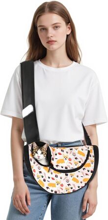 Сумка-переноска для собак та котів ALLOPET, бежева, для маленьких порід, для активного відпочинку та кемпінгу