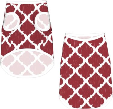 Футболка для собак Marokkanisches, червона, середнього розміру: м'яка, еластична, дихаюча, для теплих сезонів