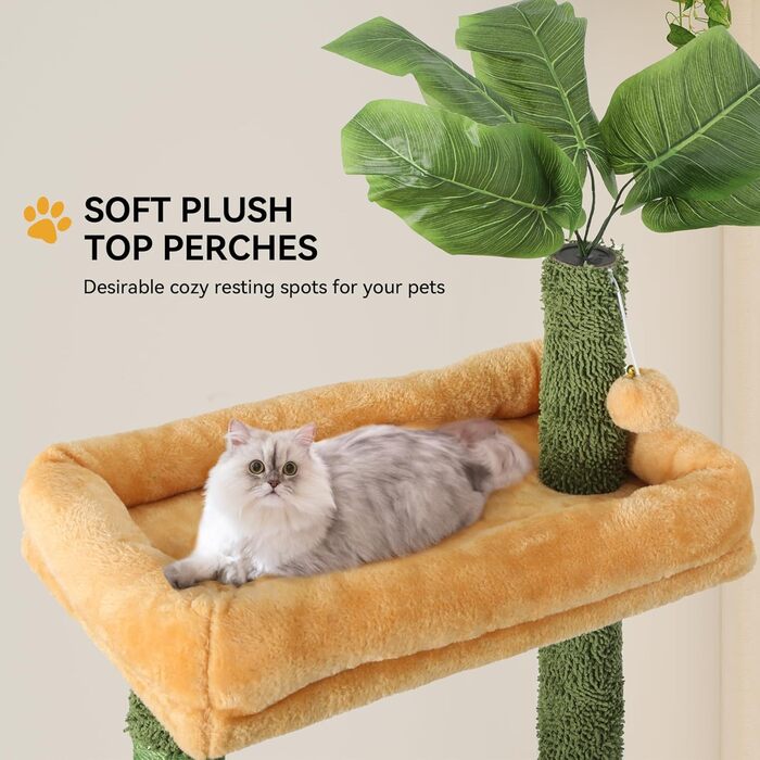 Котячий комплекс YITAHOME з когтеточкою, будиночком та іграшками, 82x74x185 см