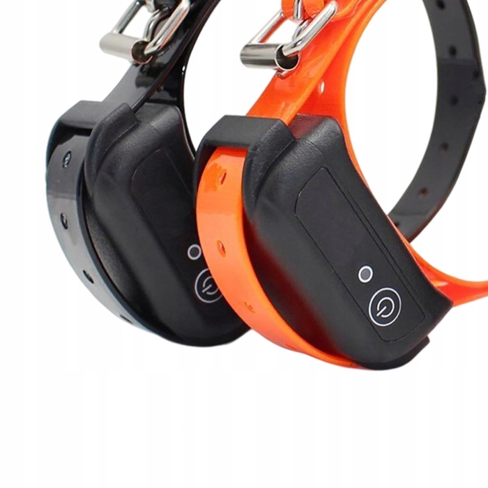 Електричний нашийник для дресирування собак з LCD-дисплеєм, водонепроникний (набір 2 шт.), чорний та помаранчевий