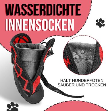 Взуття для собак Arblina Outdoor: водонепроникне, з регульованою застібкою, захист подушечок лап, для малих, середніх та великих собак