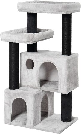 Великий котячий комплекс Kratzbaum 164 см для великих котів, з 11 см товстими стовпами, гамаком, плюшевими платформами та ховалькою