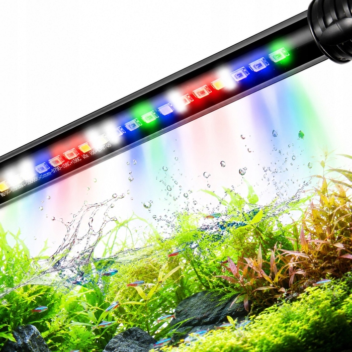 Сучасний акваріум Premium LED WRGB з панорамним склом — готовий набір