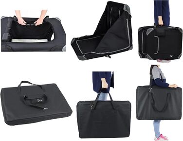 Кіяж для собак EliteField з 3 дверцятами, складаний, м'який, з сумкою для перенесення та флісовим ліжком, для використання в приміщенні та на вулиці, 91.4 x 61 x 71.1 см