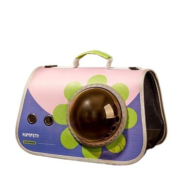 Рюкзак для собак Bis, сумка для маленьких собак та котів, переноска для подорожей, сумка на плече, дихаючі ремені для цуценят та кошенят (фіолетовий)