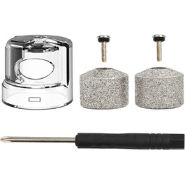 Шліфувальник для собак та котів Casifor з LED-підсвіткою, тихий, для маленьких та середніх порід, чорний & LED (головка для шліфування & контейнер для збору пилу)