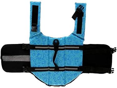 Рятувальний жилет для собак Hund Schwiweste, XXL, блакитний, з кісткою