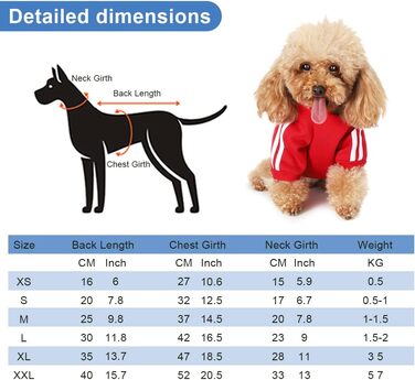Теплий пуловер з капюшоном для собак, Чіхуахуа, великий розмір XXL, червоний