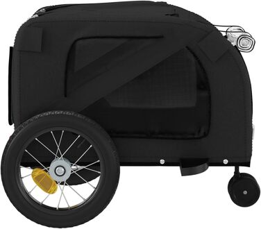 Навісник для собак Robuster на велосипед - чорний, 122x52x53 см, з PVC-покриттям, для малих собак та котів