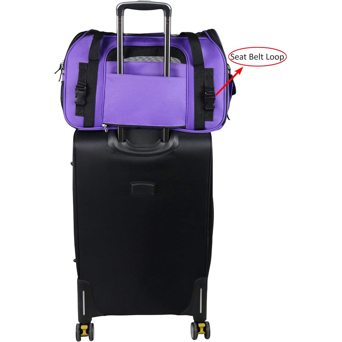 Трансформер для домашніх тварин EliteField, сумка-переноска для собак, котів та цуценят, XL та X-Large, фіолетовий