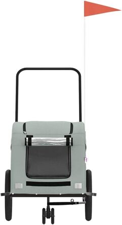 Фahrradanhänger Hunde Grau Ox - Велосипельний причіп для собак сірий Ox, матеріал: оксфордська тканина та метал, вага: 9.9 кг