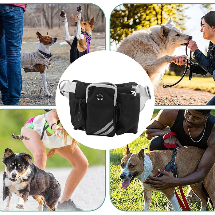 Сумка для собак, дихаюча, з регульованим поясом, для занять спортом, бігу, пляжу, подорожей та тренувань