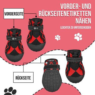 Взуття для собак Arblina Outdoor: водонепроникне, з регульованою застібкою, захист подушечок лап, для малих, середніх та великих собак