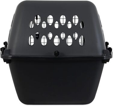 Кінець переноска для тварин Aspenpet Pet Porter 21085, традиційна переноска, для тварин вагою 7-9 кг, сірого кольору, розмір 61 x 42 x 37 см