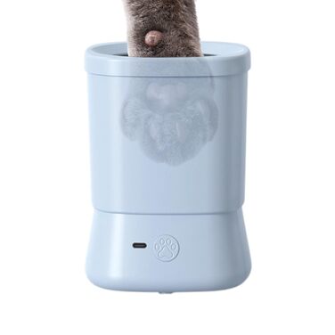 Автоматичний мийка лап для собак, 2 швидкості, синій колір. Догляд за лапами вдома, у подорожах, на природі