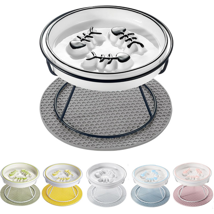 Підвищений миска для котів TRUNDISAN: проти блювоти, для здорового травлення та контролю ваги. Міцний та довговічний.